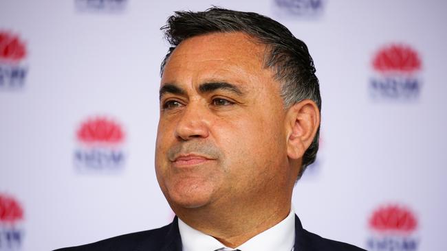 Acting NSW Premier John Barilaro in Sydney on Monday. Picture: Gaye Gerard