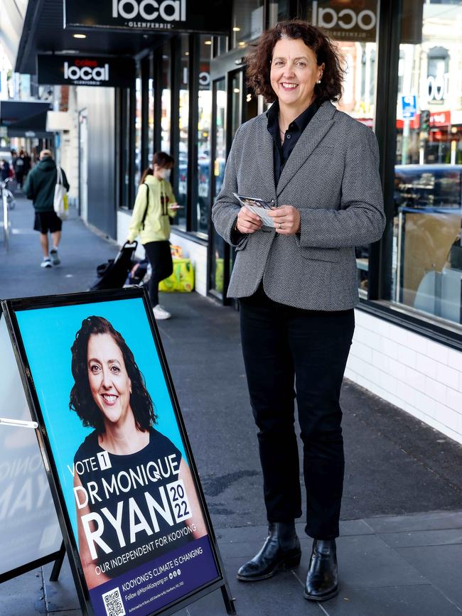 Dr Monique Ryan is running as an independent for the seat of Kooyong, in an attempt to unseat Treasurer Josh Frydenberg. Picture: NCA NewsWire / Ian Currie