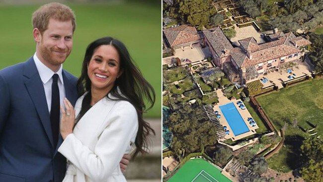 Prince Harry and Meghan Markle splashed more than $20 million on the Santa Barbara mountains mansion. Pictures: AFP/Supplied