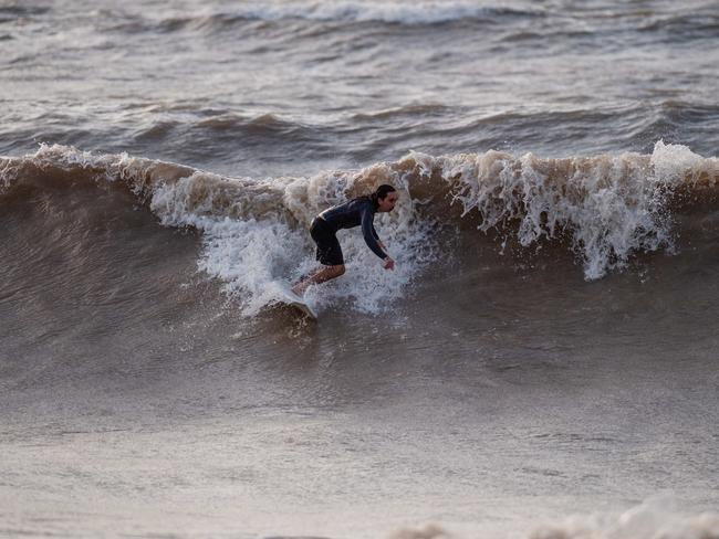 Top End Surfing at Nightcliff beach, Darwin. Picture: Pema Tamang Pakhrin