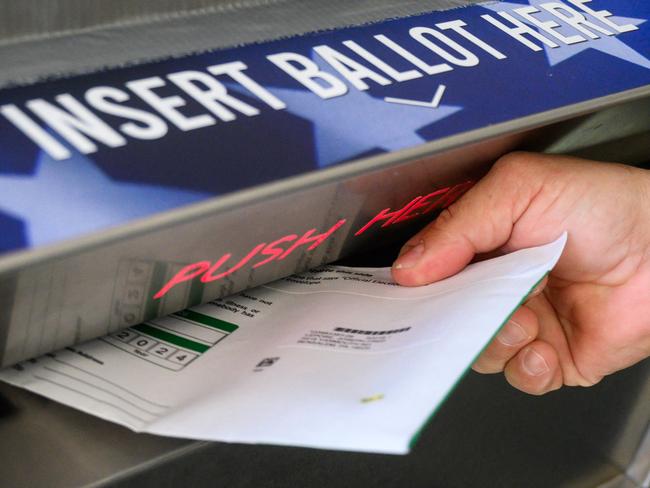 The large number of women voting early in the US election has Republicans on edge. Picture: AFP