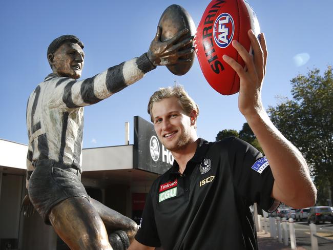 Wilson has joined the Pies as a category B rookie. Picture: David Caird