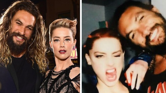 Jason Momoa and Amber Heard