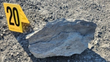 Rocks were found to be been blown 100 metres away from the explosion. Picture: NSW Resources Regulator