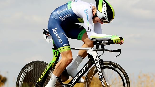 Luke Durbridge .... targeting the time trial at the Oceania titles in Toowoomba. Picture: Colleen Petch.