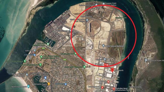 The location of the new land will be somewhere within the red circle. Picture: Supplied