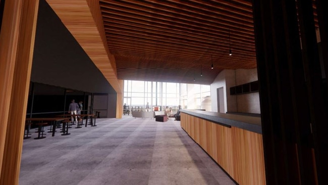 Concept images of the ‘wine lounge’ at Yangarra Wines expansion. Pic: JBG ARCHITECTS