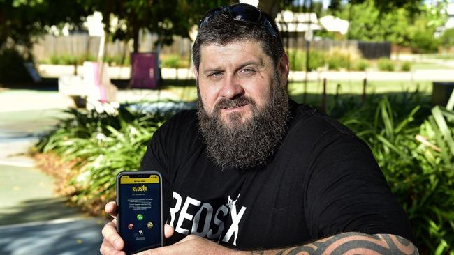 Veteran Damien Irish has been using mental health app RedSix. PICTURE: MATT TAYLOR.