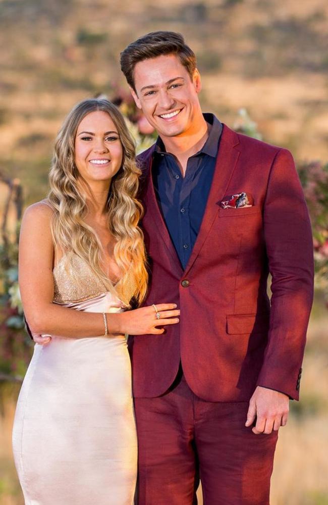 Matt Agnew and Chelsie McLeod in The Bachelor.