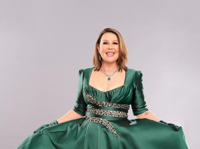 I'm A Celebrity's Julia Morris wearing a custom-made dress by Adelaidedesigner Cristina Tridente Picture: Supplied