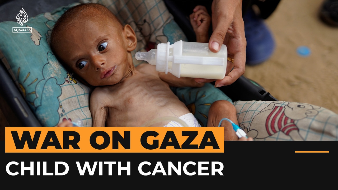 This baby with cancer can’t get treatment in Gaza or travel abroad