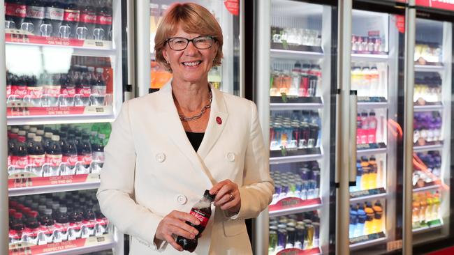 Coca-Cola Amatil chief executive Alison Watkins warns against unconscious bias during COVID. Picture Ryan Osland