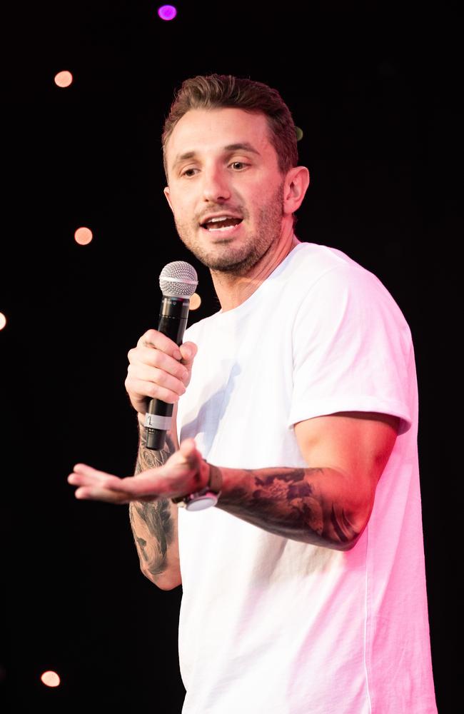 Tommy Little worked his improv skills and his finely tuned storytelling techniques at his Melbourne International Comedy Festival show. Picture: Sarah Matray