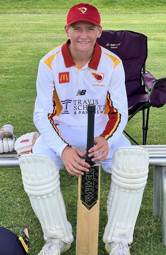 Maroochydore cricketer Daniel Desmet representing the Sunshine Coast Scorchers.