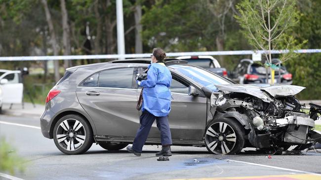 Christella Tan died in a horror crash after an allegedly stolen Mercedes collided with her Nissan Micra on Windsor Rd at Burnside on September 15. Picture: Patrick Woods.