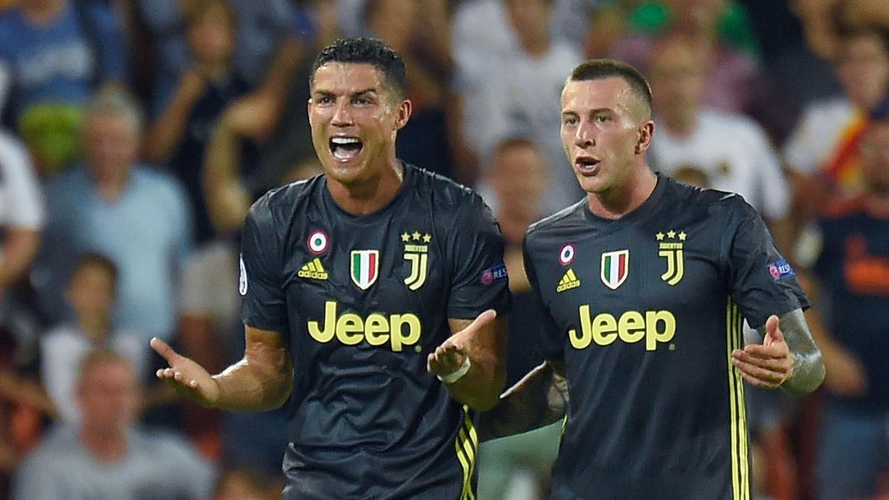 Cristiano Ronaldo was furious after receiving a red card on his Juventus debut in the Champions League - and he was just as upset at the punishment he received from his own side.