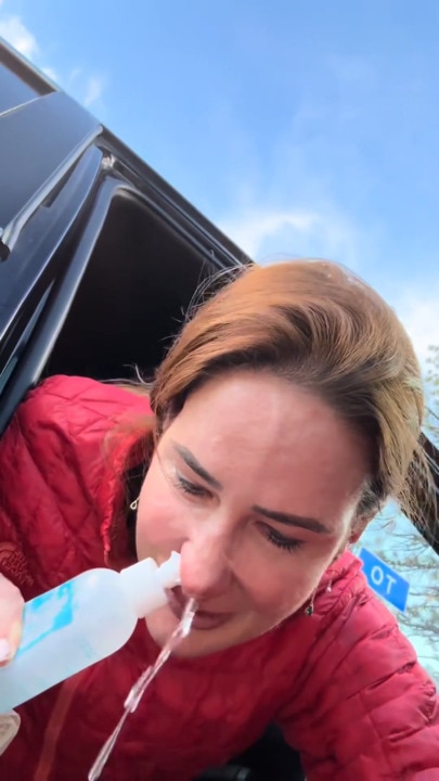 Gross reason behind woman's sinus rinse