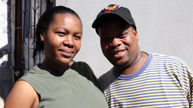 Siblings Beauty Naphot, 39, and Tumelo Kaneli, 38, live in the Langa township, South Africa. Picture: Megan Palin.