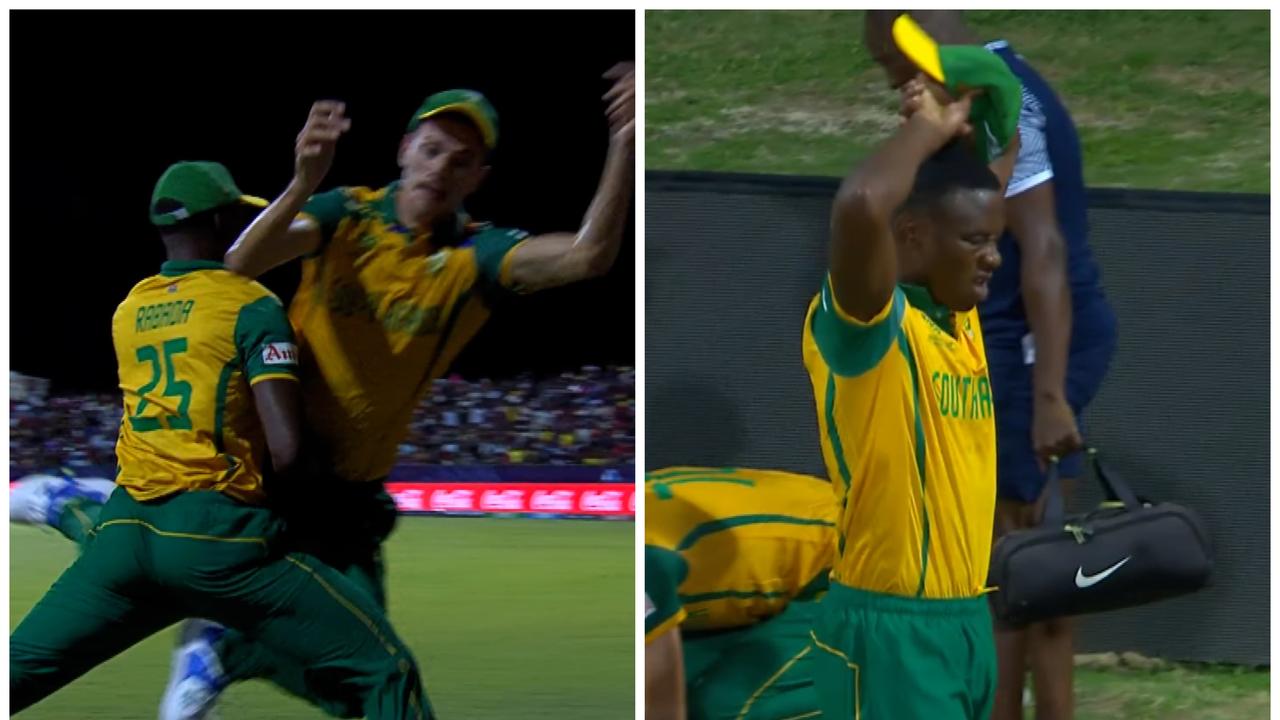 ‘Where was the communication?’: South African stars in NASTY collision while fielding