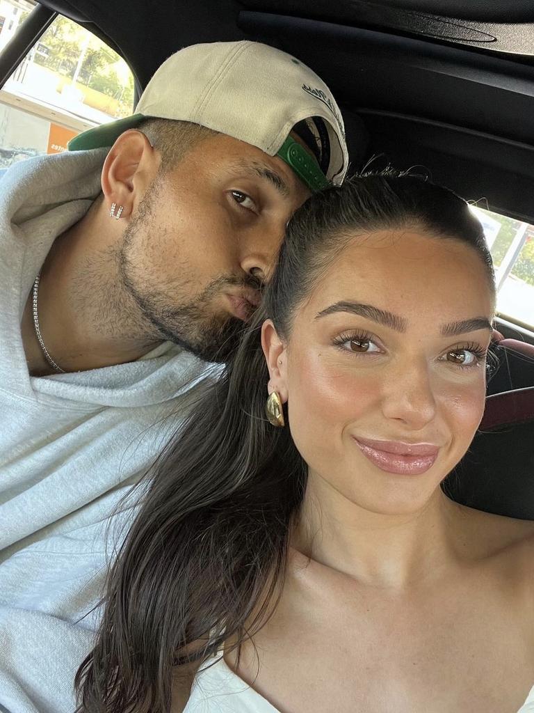 With boyfriend Nick Kyrgios during a trip to Spain. Picture: Instagram