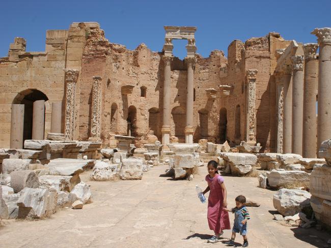 The ruins of the Basilica.