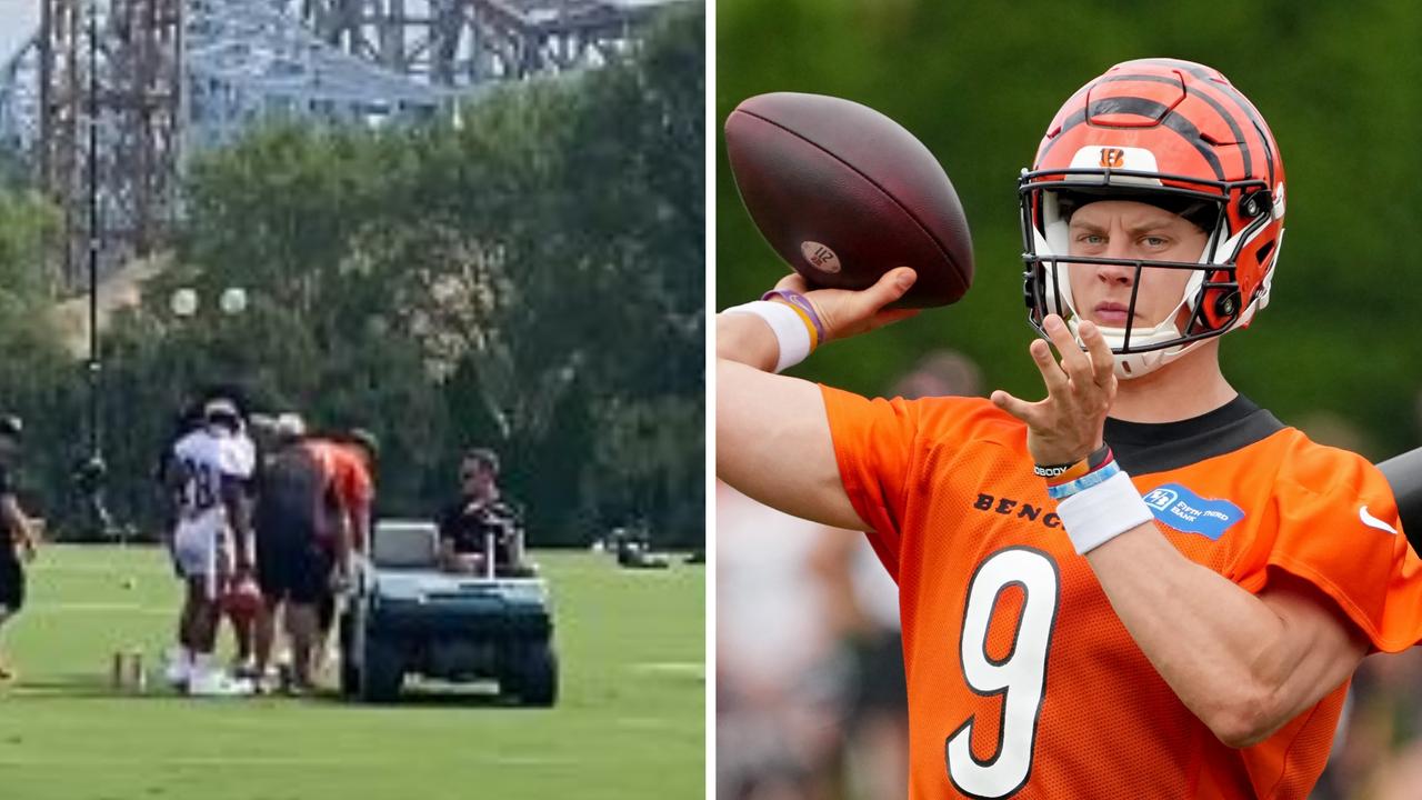 Cincinnati Bengals QB Joe Burrow injures calf at training camp