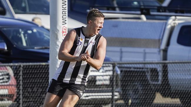 Reigning league medallist Jake Richardson will front up for the Pies again. Picture: Valeriu Campan