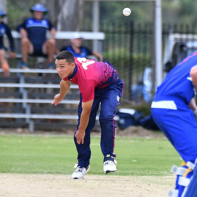 Brisbane State High School John Hook GPS First XI cricket between Brisbane State High School and Nudgee College Saturday February 1, 2025. Picture, John Gass