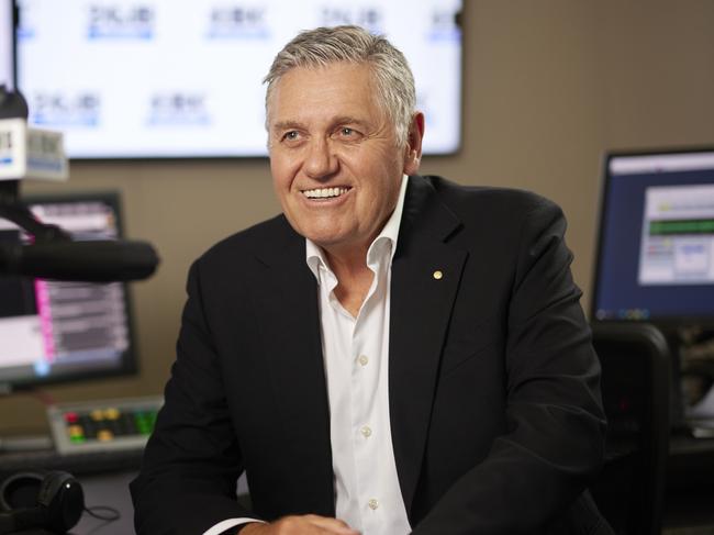 Ray Hadley 2GB studio shot. Picture supplied