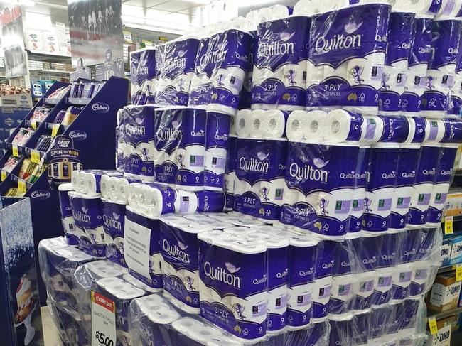 Some users have taken to social media to show there are stores in SA that have experienced regular trade, with fully stocked shelves. Picture: Twitter / @LauraHillsLamb