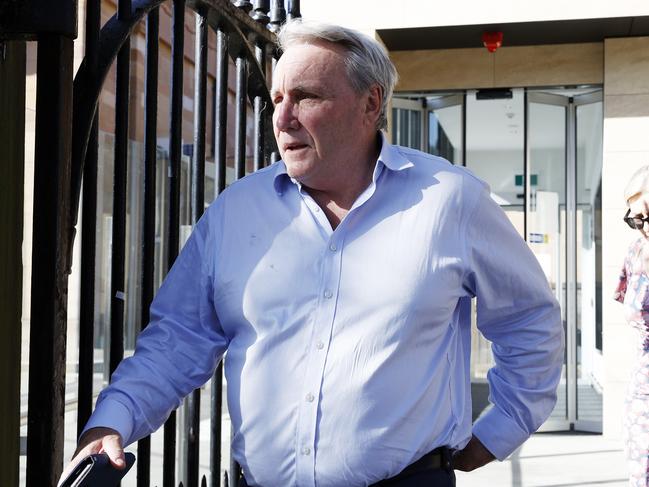 Michael Cranston leaving Darlinghurst Courthouse after his son Adam Cranston was found guilty. Picture: Jonathan Ng