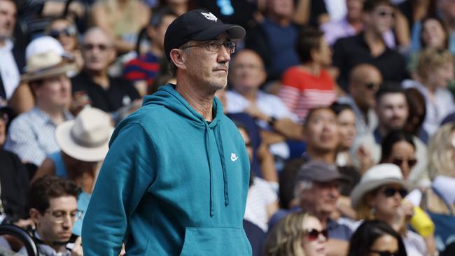 Jannik Sinner’s Australian coach Darren Cahill. Pic: Michael Klein