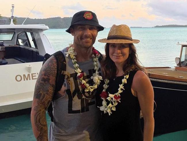 Steve ‘Commando’ Willis and Michelle Bridges on holiday in Bora Bora.