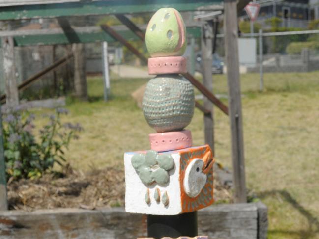 INSPIRING: Happy Chat's 'Totems of Hope' are the proud creation of the group's participants.