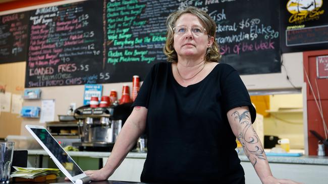 Samantha Kingsley at her snack bar in Heatley. Picture:  Cameron Laird