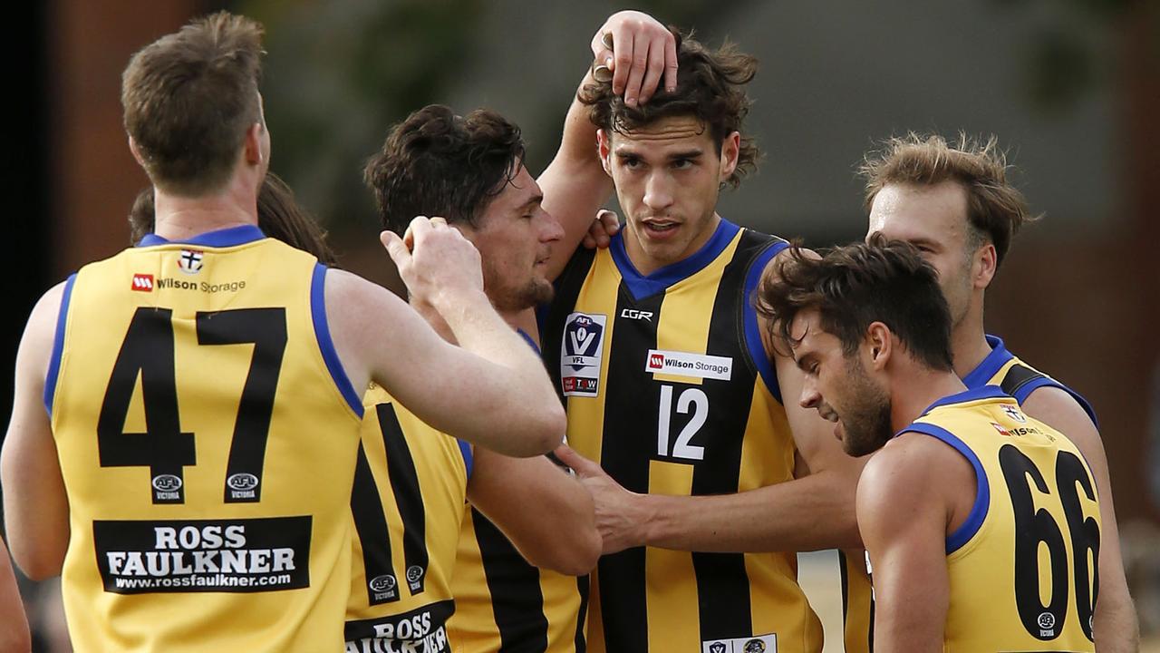 St Kilda’s Max King played his first VFL game on Sunday, after an ACL injury in his draft year. (Photo by Darrian Traynor/Getty Images)