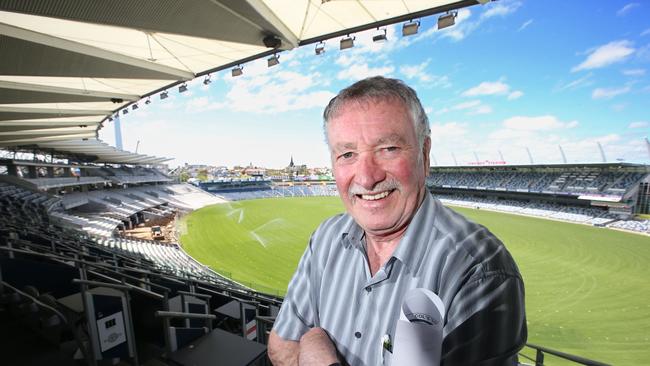 Footy historian Col Hutchinson. Picture: Glenn Ferguson