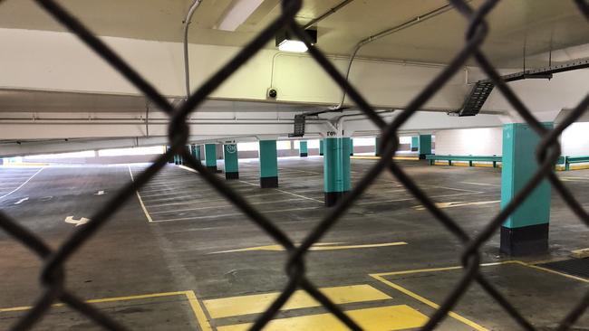 Westpoint Blacktown has closed large sections of its carpark for an investigation into its 'structural integrity'. Picture: Heath Parkes-Hupton