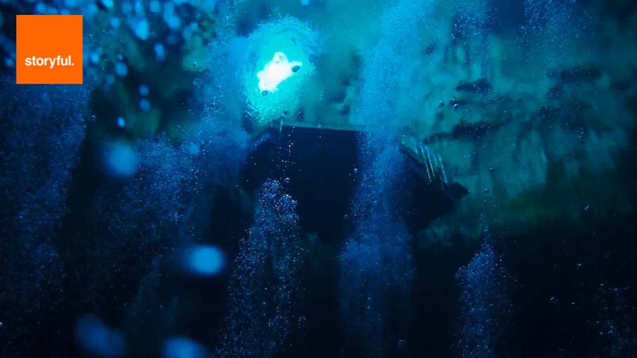 Divers Explore Kilsby’s Sinkhole in South Australia. Credit - Brendan Calwell via Storyful