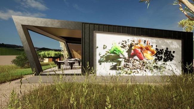 Artist visualisations from a proposed KI Gin distilling Academy and retreat. Picture: Looka Design