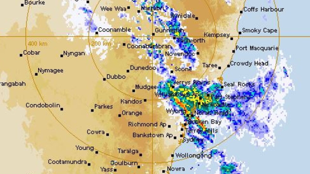 Heavy rain continues to smash parts of NSW. Picture: Bureau of Meteorology