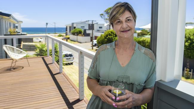 Lina Smith moved into her new Aldinga Beach home this month. Picture: Roy VanDerVegt