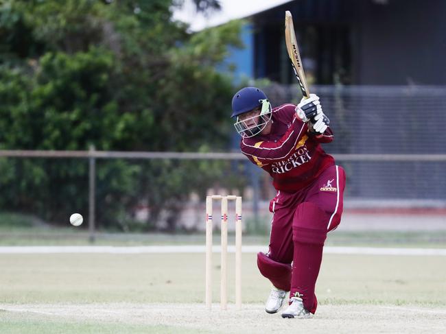 Atherton's Fred Pittorino bats in the Cricket Far North A Grade 50-over game between Rovers and Atherton, held at Griffiths Park, Manunda. Picture: Brendan Radke