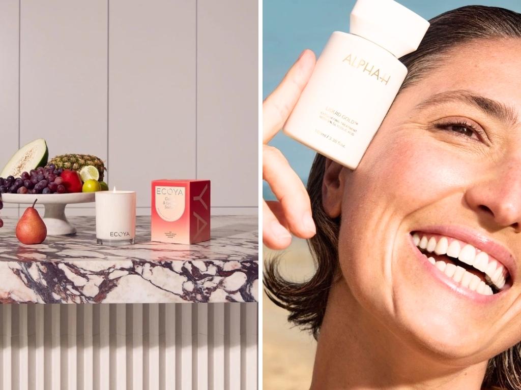 Myer have dropped major discounts on home and beauty brands like Ecosa and Alpha-H. Image: Myer