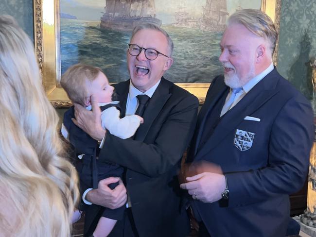 Anthony Albanese - who attended Kyle Sandilands’ wedding last year - appeared on the shock jock’s radio show to talk about tax cuts.