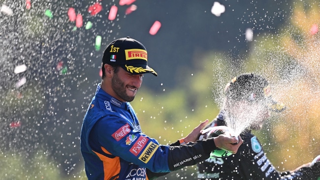 Ricciardo won his eighth Formula 1 GP of his career and the first with his McLaren team. Picture: Clive Mason - Formula 1/Formula 1 via Getty Images