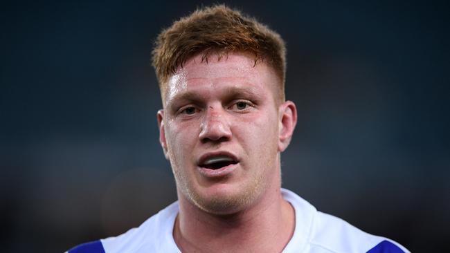 Dylan Napa will depart the Bulldogs at the end of the season (AAP Image/Dan Himbrechts).