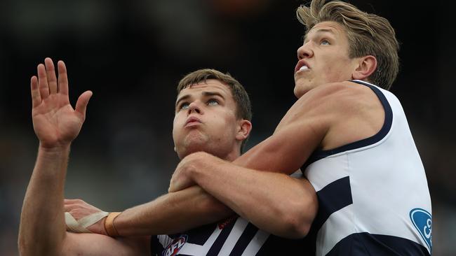 Freo big man Sean Darcy showed plenty in his AFL debut. Picture: Getty Images