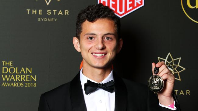 Adelaide United’s Louis D’Arrigo. Photo: Mark Kolbe/Getty Images