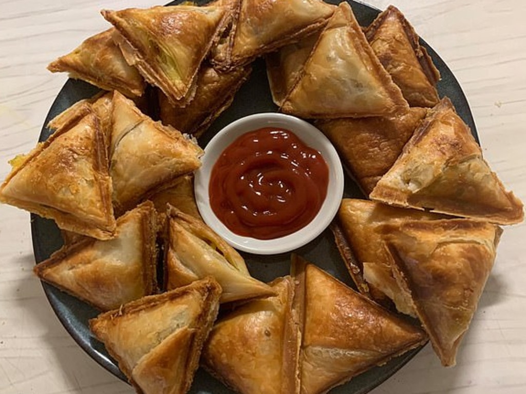 One dad said his samosas were a ‘big hit’ with his family, claiming it tastes just as good as restaurant-quality samosas. Picture: Facebook